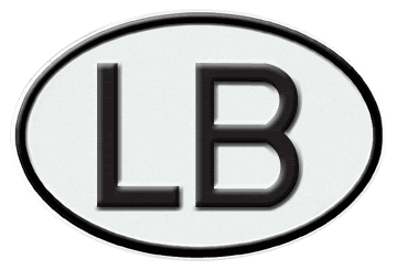 LIBERIA INTERNATIONAL IDENTIFICATION OVAL PLATE