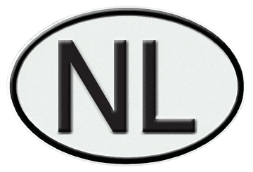 NETHERLANDS INTERNATIONAL IDENTIFICATION OVAL PLATE