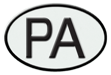 PANAMA INTERNATIONAL IDENTIFICATION OVAL PLATE