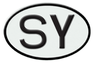 SEYCHELLES INTERNATIONAL IDENTIFICATION OVAL PLATE