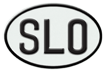 SLOVENIA INTERNATIONAL IDENTIFICATION OVAL PLATE