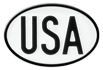 UNITED STATES OF AMERICA INTERNATIONAL IDENTIFICATION OVAL