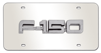 F-150 CHROME NAME 3D MIRROR LICENSE PLATE