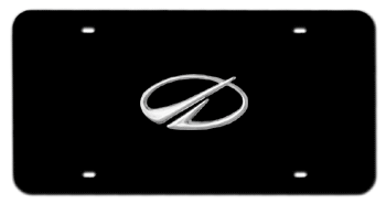 NEW OLDSMOBILE CHROME EMBLEM 3D BLACK LICENSE PLATE