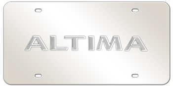 ALTIMA CHROME NAME 3D MIRROR LICENSE PLATE