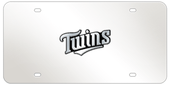 MINNESOTA TWINS (MAJOR LEAGUE BASEBALL) CHROME EMBLEM 3D MIRROR LICENSE PLATE