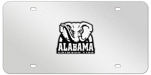 ALABAMA CHROME EMBLEM 3D MIRROR LICENSE PLATE