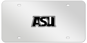 ARIZONA STATE CHROME EMBLEM 3D MIRROR LICENSE PLATE