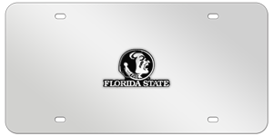 FLORIDA STATE CHROME EMBLEM 3D MIRROR LICENSE PLATE