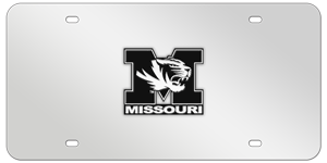 MISSOURI CHROME EMBLEM 3D MIRROR LICENSE PLATE