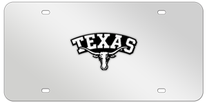 TEXAS CHROME EMBLEM 3D MIRROR LICENSE PLATE