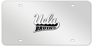 UCLA CHROME EMBLEM 3D MIRROR LICENSE PLATE