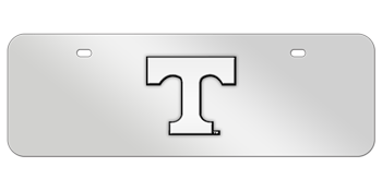 TENNESSEE CHROME EMBLEM 3D MIRROR MID-SIZE LICENSE PLATE