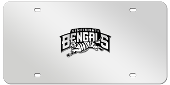 CINCINNATI BENGALS NFL (NATIONAL FOOTBALL LEAGUE) CHROME EMBLEM 3D MIRROR LICENSE PLATE