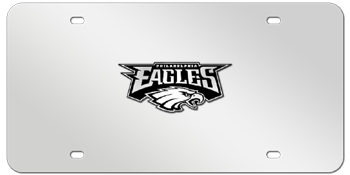 PHILADELPHIA EAGLES NFL (NATIONAL FOOTBALL LEAGUE) CHROME EMBLEM 3D MIRROR LICENSE PLATE