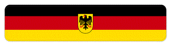 GERMAN WITH COAT OF ARMS EUROPEAN SIZE FLAG LICENSE PLATE