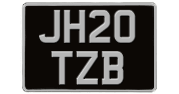 BRITAIN/UK SQUARE LICENSE PLATE ISSUED BETWEEN 1903 - 1972 FOR YOUR AUTO, TRUCK/LORRY -EMBOSSED WITH YOUR CUSTOM NUMBER