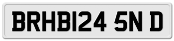 BRITAIN/UK EURO 12 CHARACTER FRONT LICENSE PLATE ISSUED BETWEEN: 1973 AND AUGUST 2001 FOR YOUR AUSTIN, BENTLEY, JAGUAR, LAND ROVER, MINI, MG, ROLLS ROYCE -