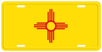 NEW MEXICO STATE FLAG LICENSE PLATE
