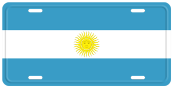 ARGENTINA FLAG LICENSE PLATE