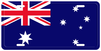 AUSTRALIA FLAG LICENSE PLATE