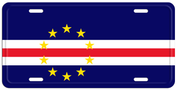 CAPE VERDE FLAG LICENSE PLATE