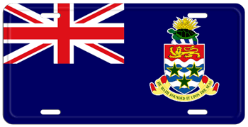 CAYMAN ISLANDS FLAG LICENSE PLATE