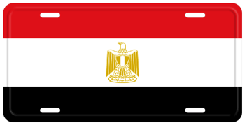 EGYPT FLAG LICENSE PLATE