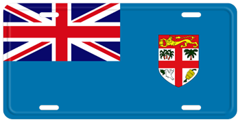FIJI FLAG LICENSE PLATE