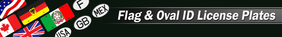 Flag Plates/Oval ID