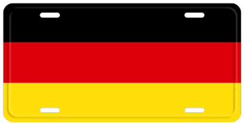 GERMAN FLAG LICENSE PLATE