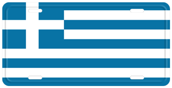 GREECE FLAG LICENSE PLATE