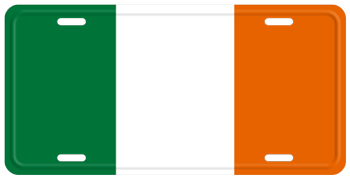IRELAND FLAG LICENSE PLATE