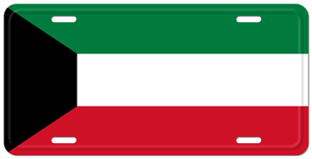 KUWAIT FLAG LICENSE PLATE