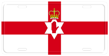 NORTHERN IRELAND FLAG LICENSE PLATE