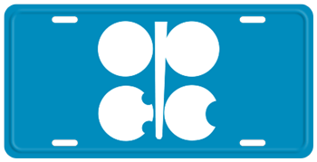 OPEC FLAG LICENSE PLATE