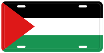 PALESTINE FLAG LICENSE PLATE