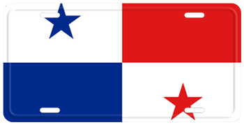 PANAMA FLAG LICENSE PLATE
