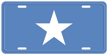 SOMALIA FLAG LICENSE PLATE