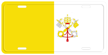 VATICAN CITY FLAG LICENSE PLATE