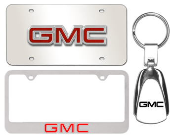 GMC CHROME GIFT SET WITH PLATE, FRAME, AND KEY HOLDER