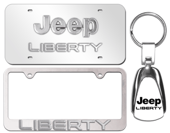 LIBERTY CHROME GIFT SET WITH PLATE, FRAME, AND KEY HOLDER