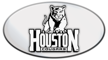 HOUSTON NCAA (NATIONAL COLLEGIATE ATHLETIC ASSOCIATION) EMBLEM 3D OVAL TRAILER HITCH COVER