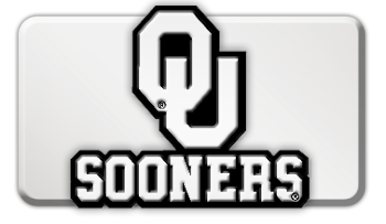 OKLAHOMA NCAA (NATIONAL COLLEGIATE ATHLETIC ASSOCIATION) EMBLEM 3D RECTANGLE TRAILER HITCH COVER