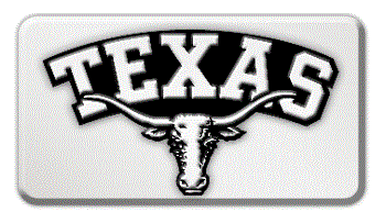 TEXAS NCAA (NATIONAL COLLEGIATE ATHLETIC ASSOCIATION) EMBLEM 3D RECTANGLE TRAILER HITCH COVER