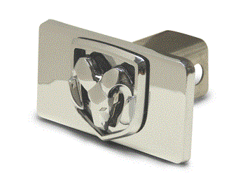 DODGE EMBLEM RECTANGLE 3D TRAILER HITCH COVER