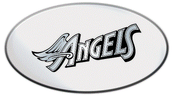ANAHEIM ANGELS MLB (MAJOR LEAGUE BASEBALL) EMBLEM 3D OVAL TRAILER HITCH COVER