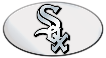 CHICAGO WHITE SOX MLB (MAJOR LEAGUE BASEBALL) EMBLEM 3D OVAL TRAILER HITCH COVER