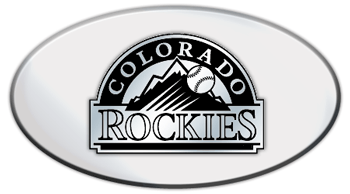 COLORADO ROCKIES MLB (MAJOR LEAGUE BASEBALL) EMBLEM 3D OVAL TRAILER HITCH COVER