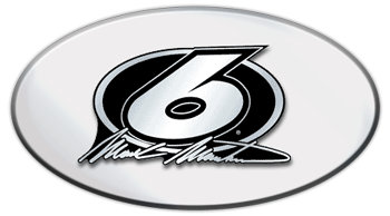 MARK MARTIN (6) NASCAR EMBLEM 3D OVAL TRAILER HITCH COVER